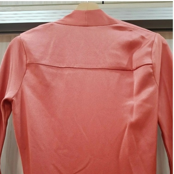 $724 ALEXIS “Raine” Flared Satin Jumpsuit in Rose Madder - Picture 6 of 16